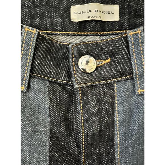 Sonia Rykiel Striped Denim 34FR (US Size 2) - Picture 3 of 5